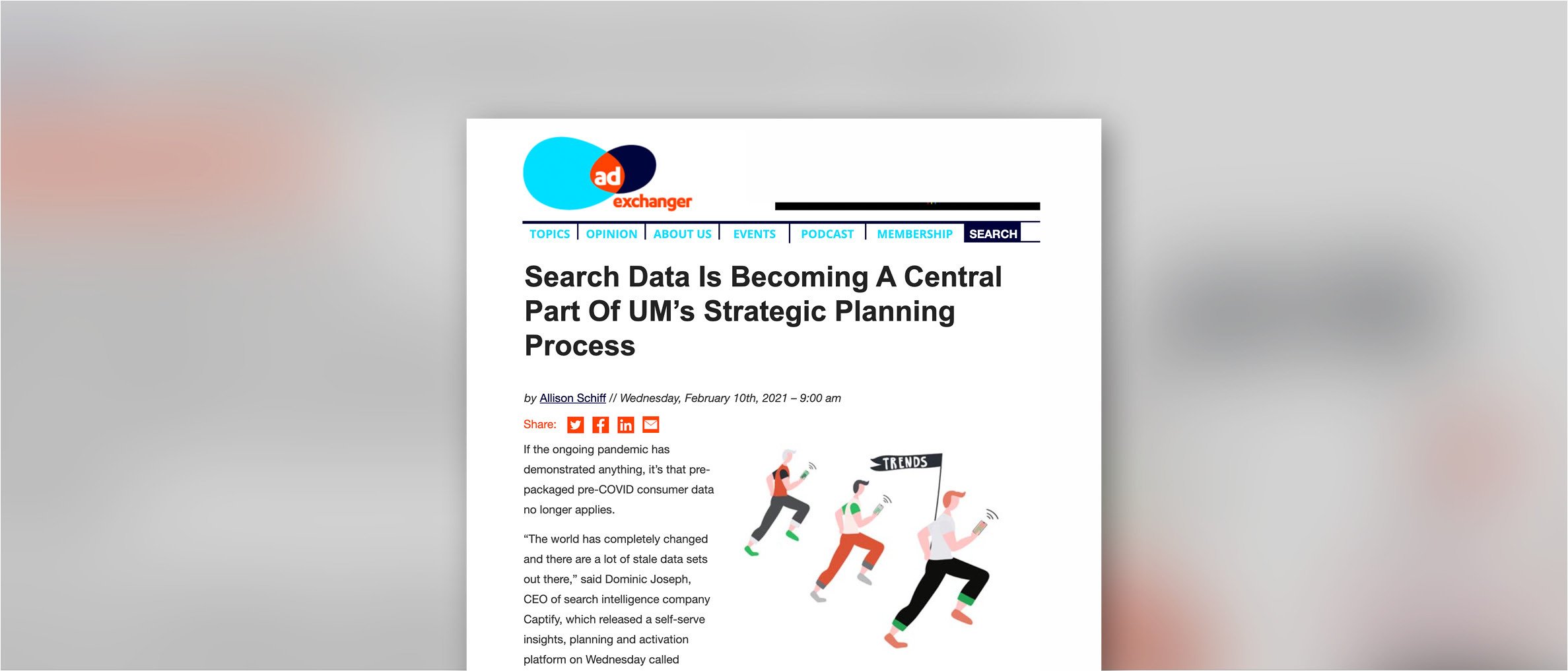 AdExchanger: Search Data Is Becoming A Central Part Of UM’s Strategic Planning Process