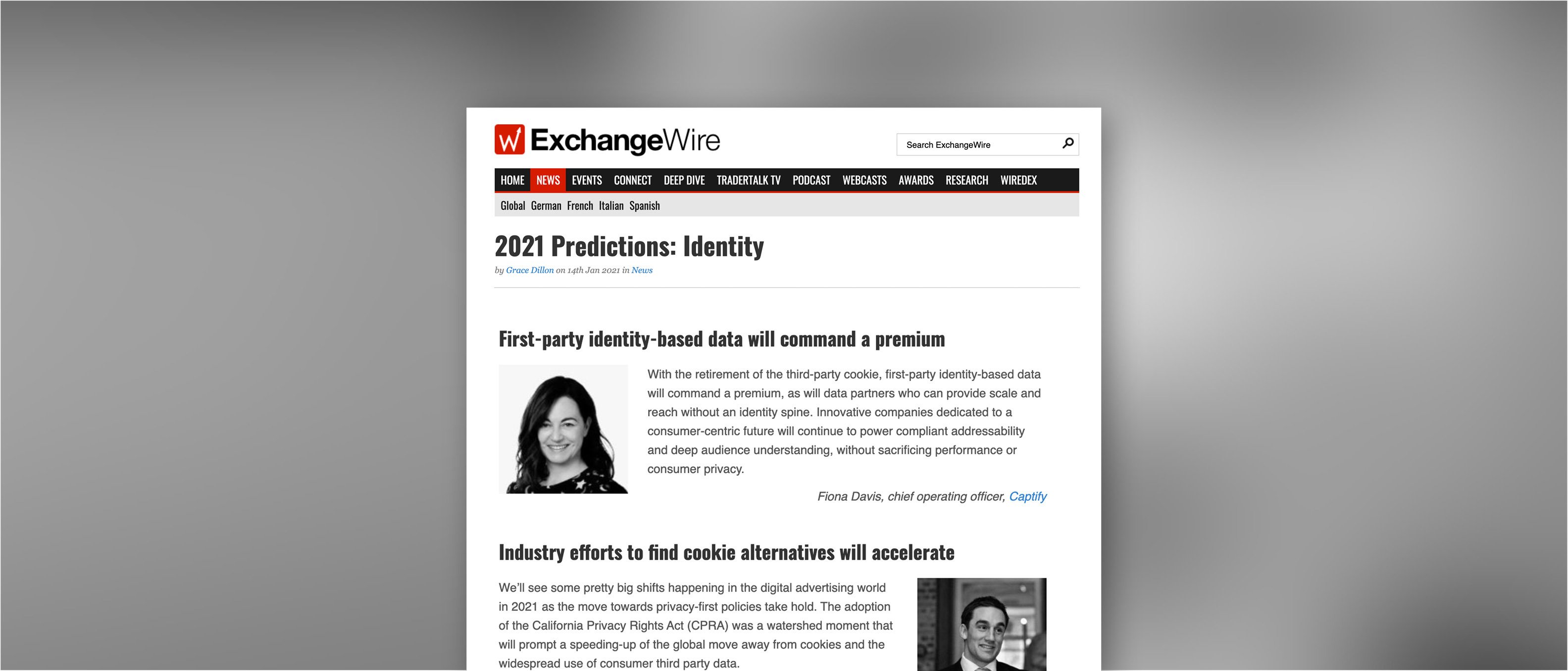 ExchangeWire: 2021 Predictions on Identity