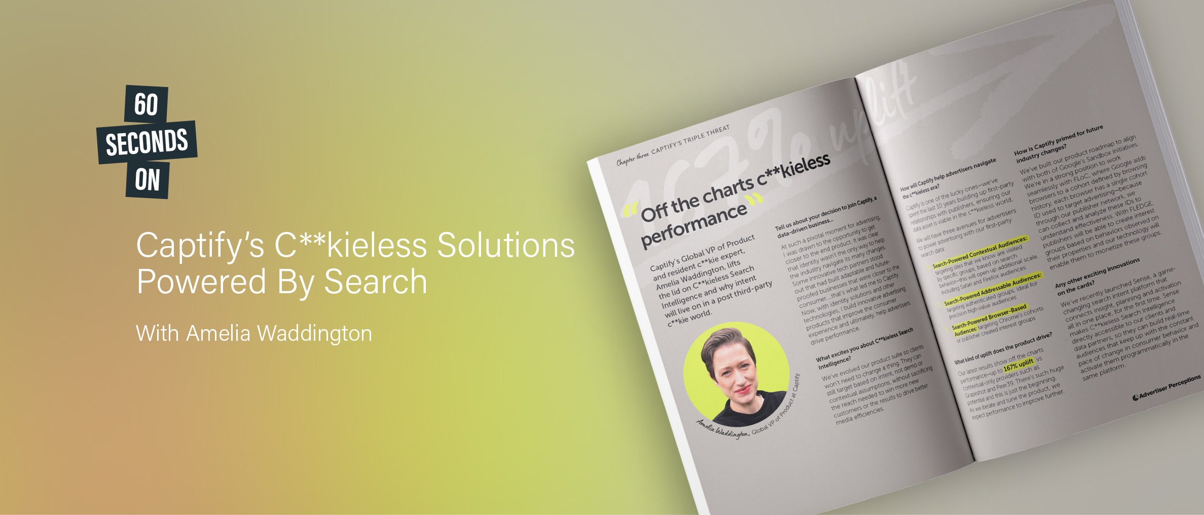 60 Seconds On: Captify’s C**kieless Solutions Powered By Search—With Amelia Waddington