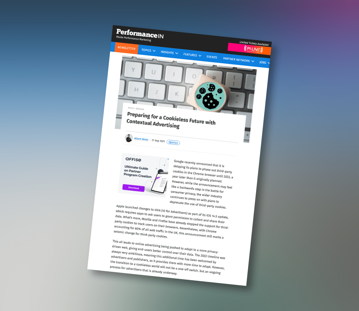 PerformanceIn: Preparing For A Cookieless Future With Contextual Advertising