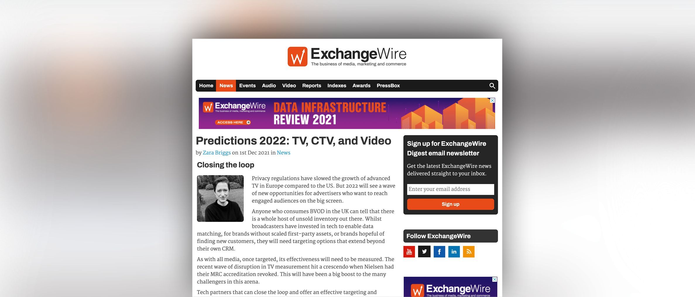 ExchangeWire: Captify’s Global VP of Product, Amelia Waddington Shares Her 2022 TV, CTV, and Video Predictions