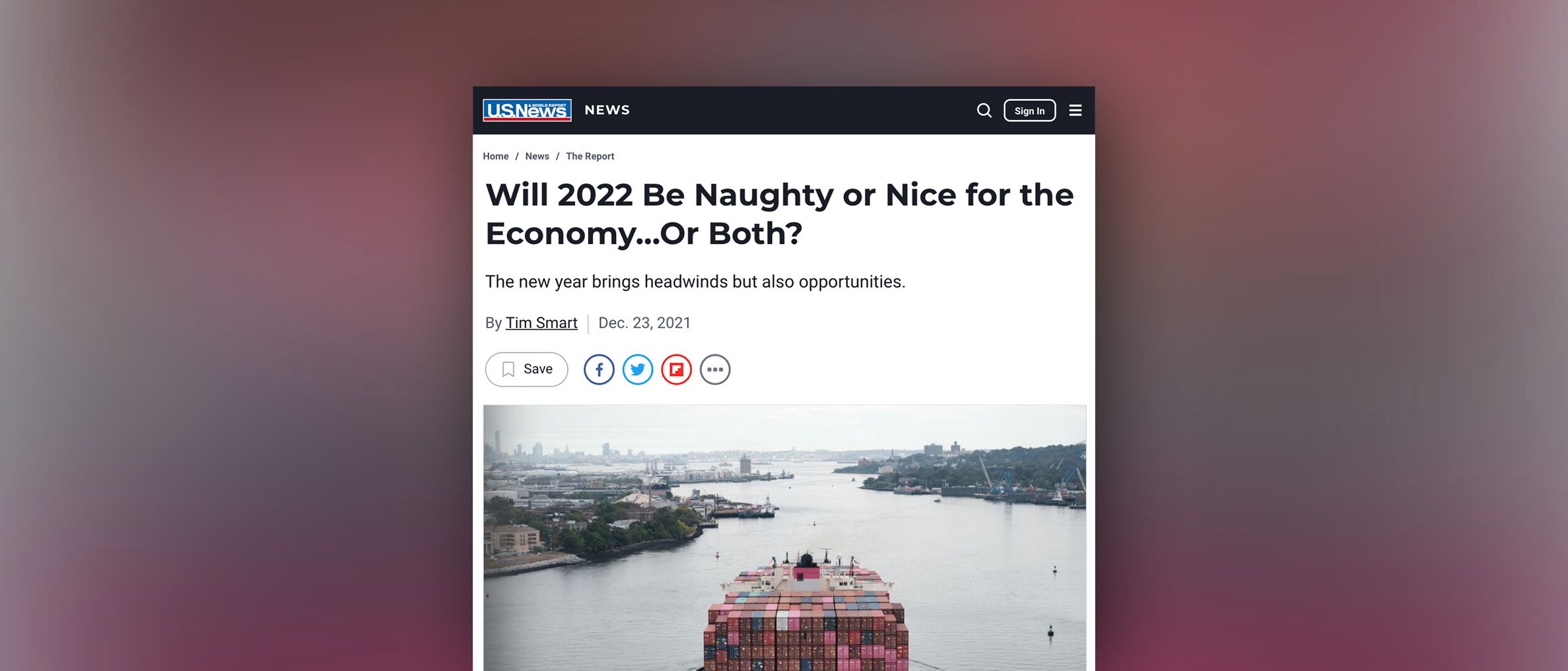 US News: Will 2022 Be Naughty or Nice for the Economy…Or Both?