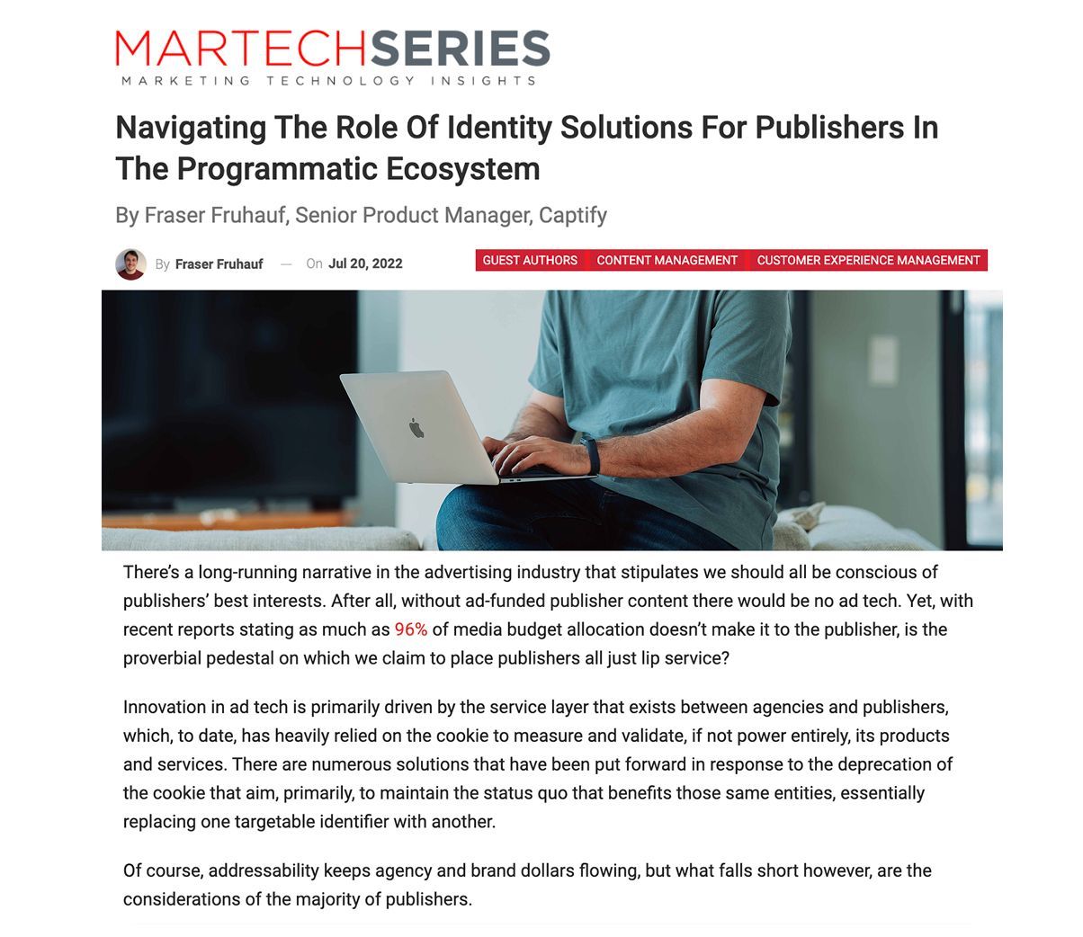 MarTech Series: Navigating The Role Of Identity Solutions For Publishers In The Programmatic Ecosystem