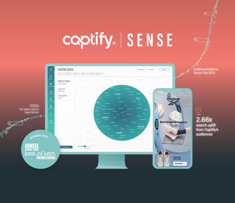 Captify’s Sense Awarded ‘Best in Search Marketing Platforms’ for Adweek’s Readers’ Choice Best Of Tech Partner Awards