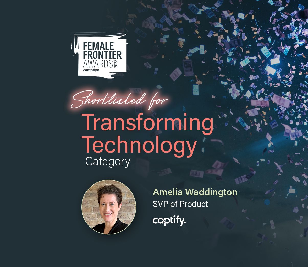 Captify’s SVP of Product, Amelia Waddington, Shortlisted In Campaign’s 2023 Female Frontier Awards
