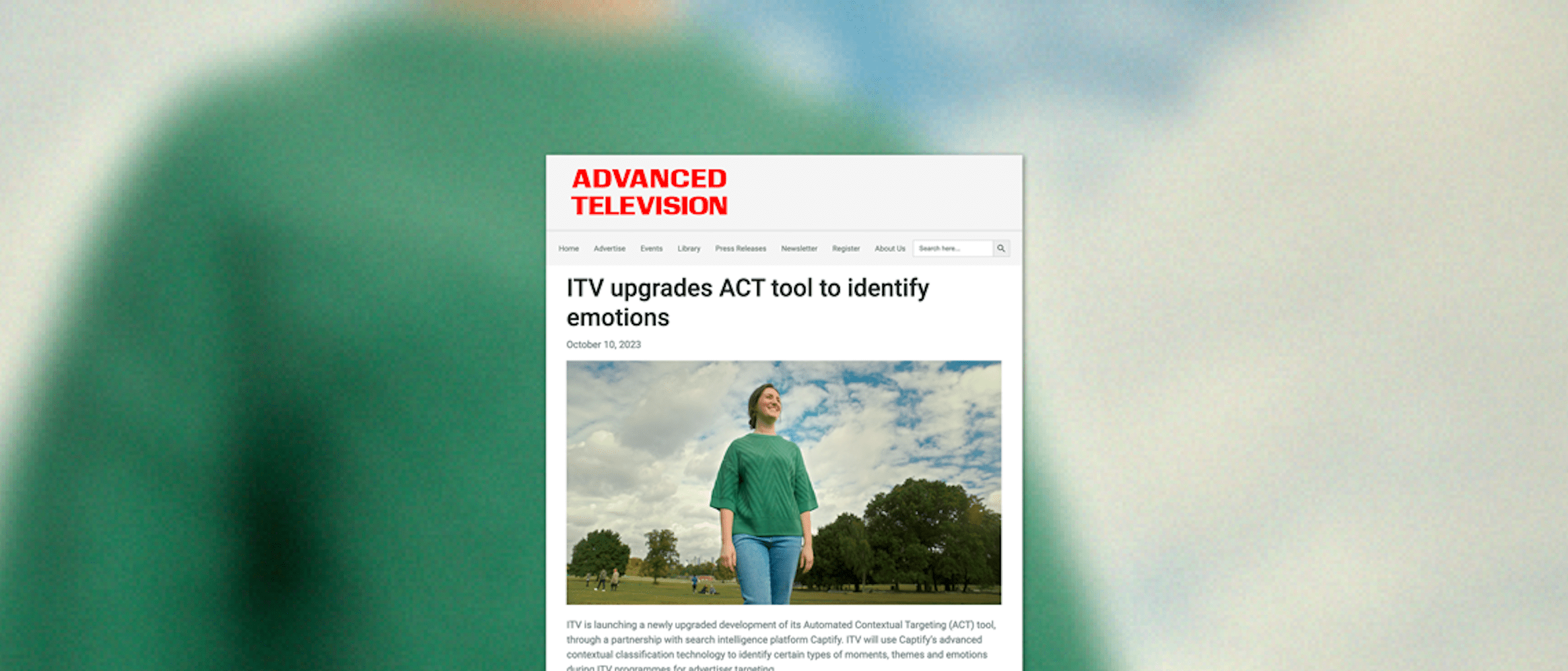 Advanced Television: ITV Upgrades ACT Tool to Identify Emotions